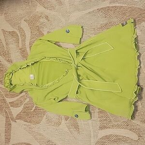 Matilda Jane Green Wrap Hooded Jacket - Hammond bay - Medium